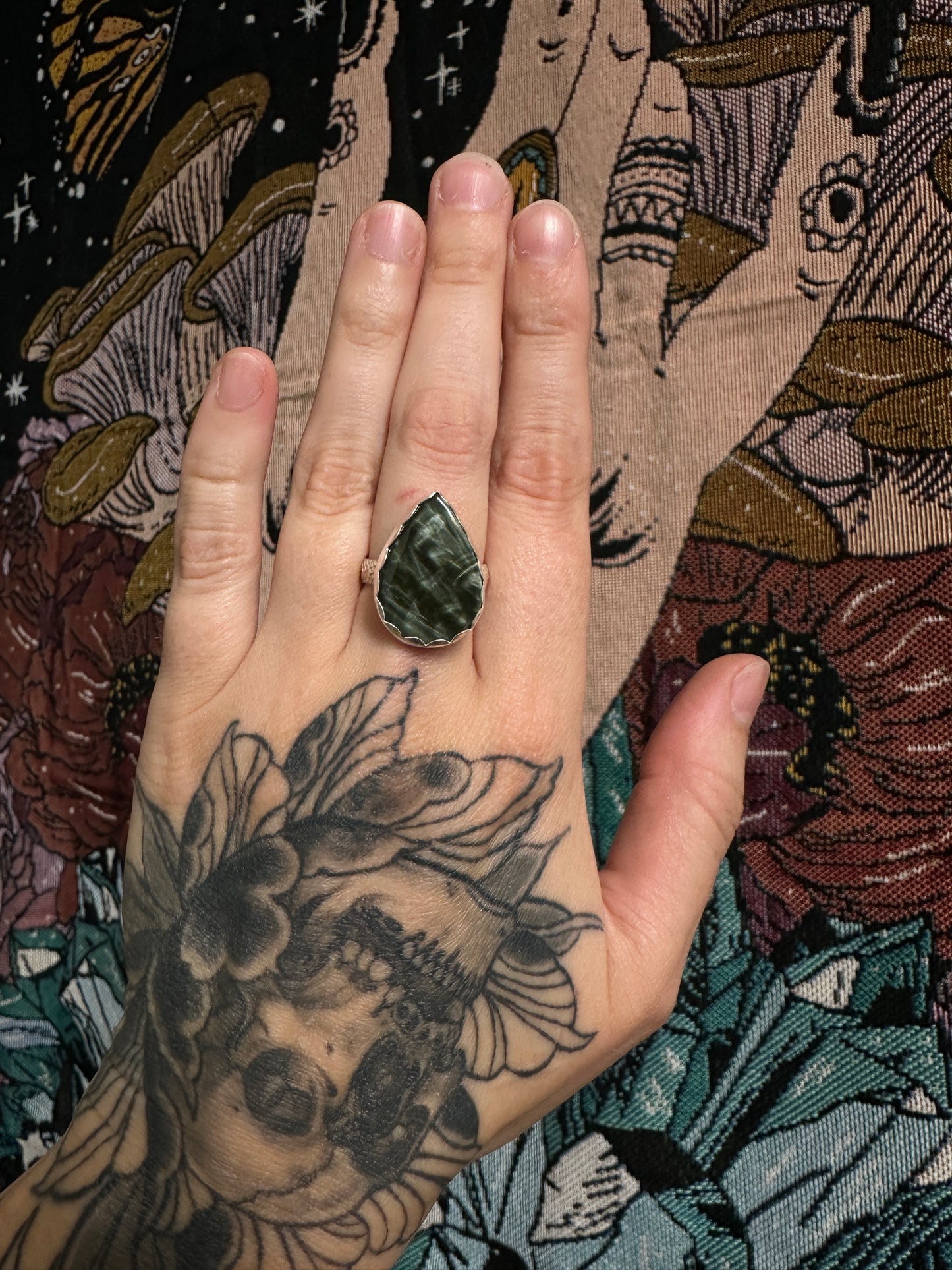 Seraphinite Ring - Size 8.25