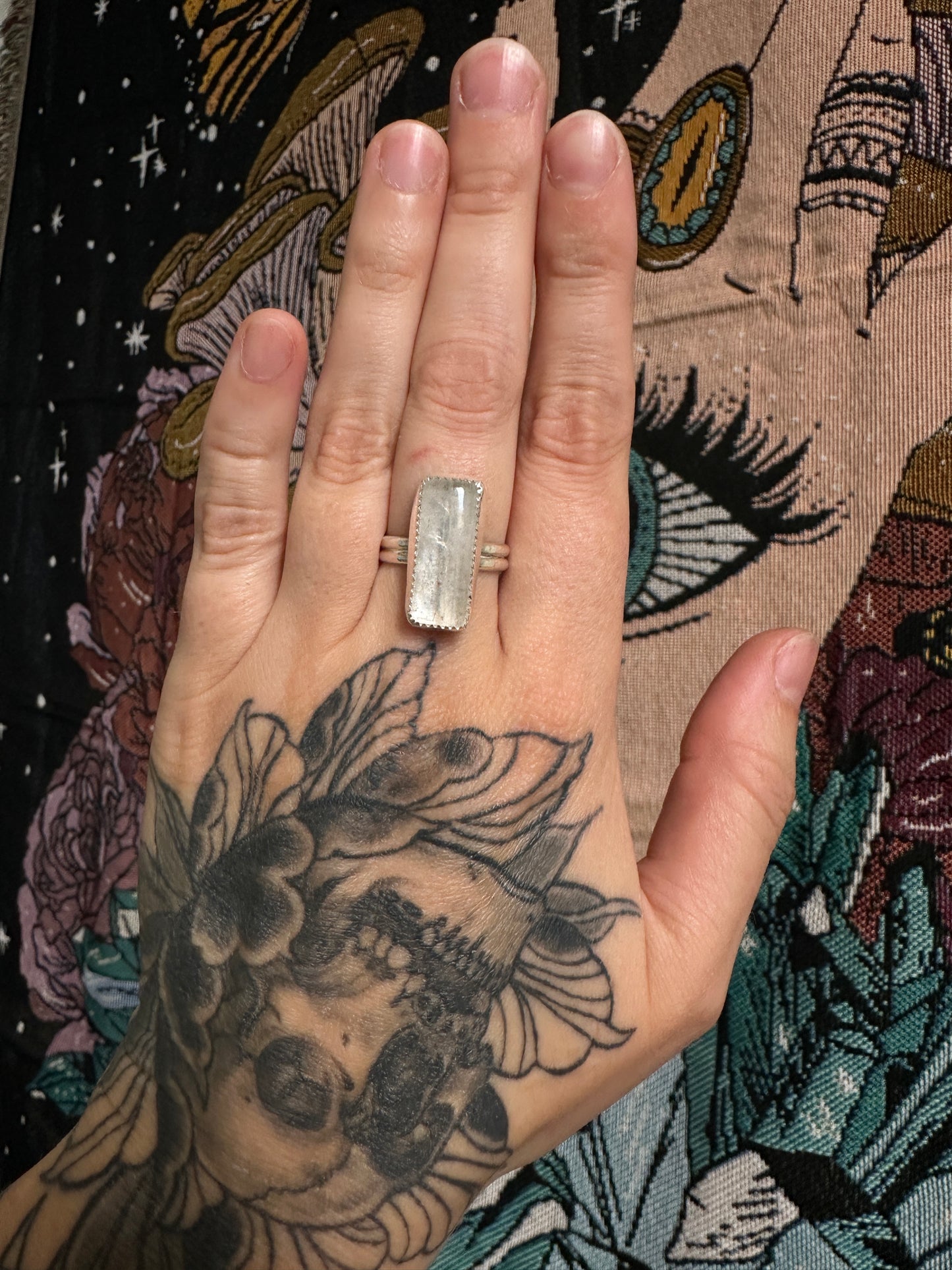 Clear Quartz Ring - Size 7.5