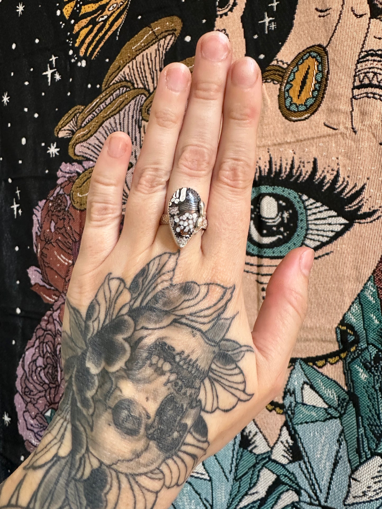 Snakeskin Jasper Ring - Size 9